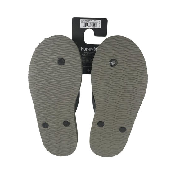 Men size 8, HURLEY gray flip flops slippers - Picture 2 of 4